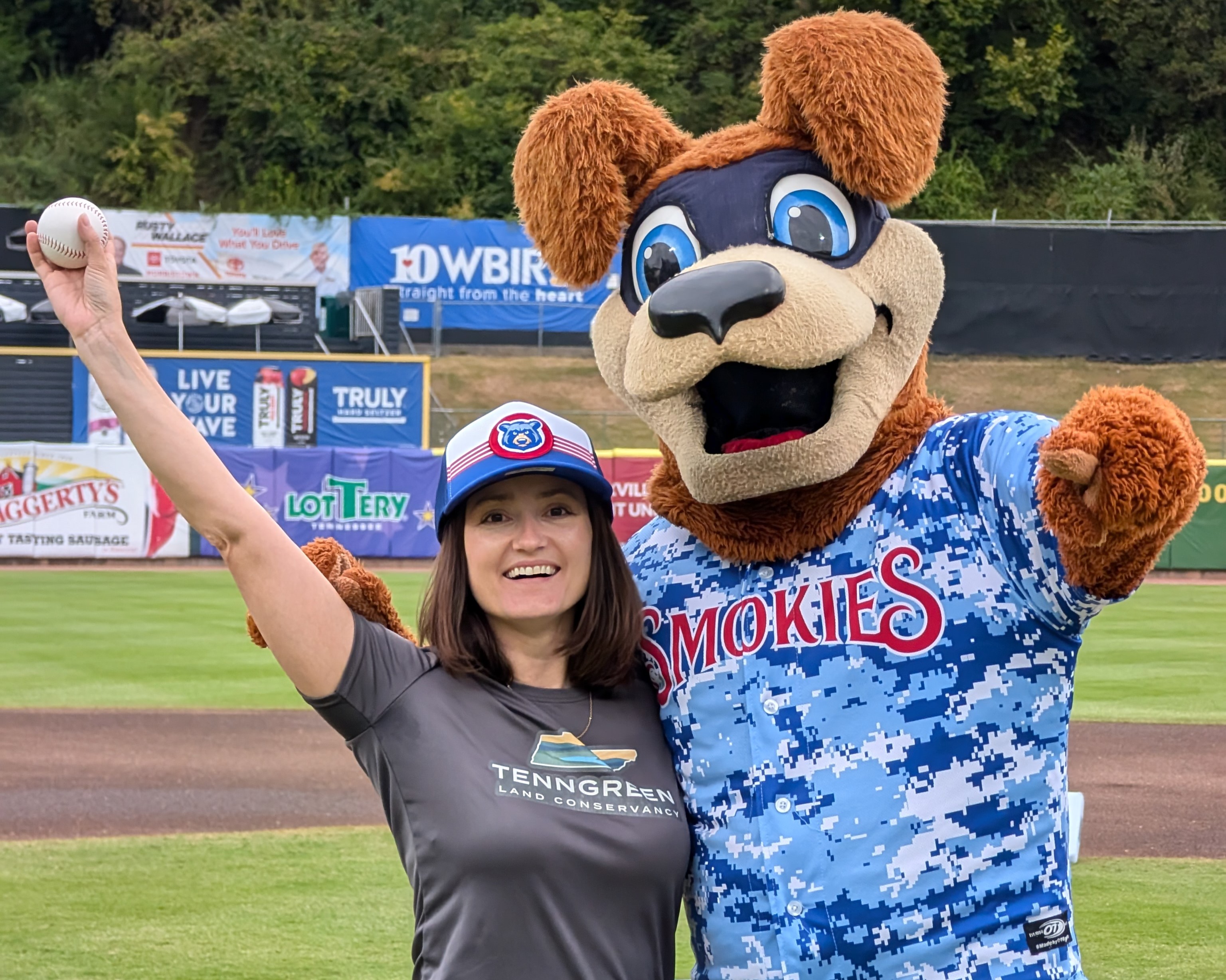 Alice Hudson Pell Executive Director TennGreen Land Conservancy Tennessee Smokies Baseball Game