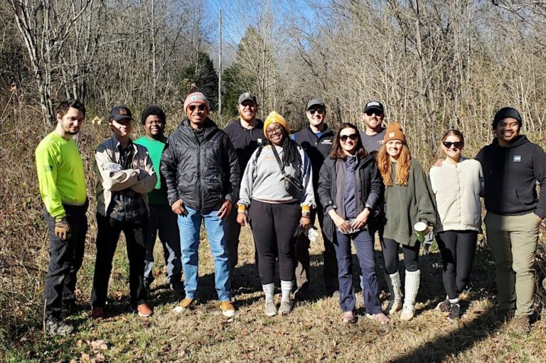 Invasive species cleanup group