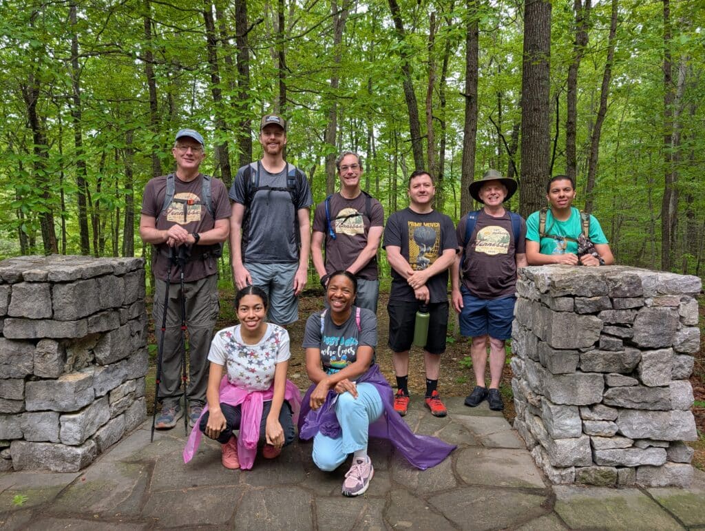 Beaman Park Highland Trail Hike-a-Thon 2025 GROUP SHOT Geoffrey Parker Mark Peacock