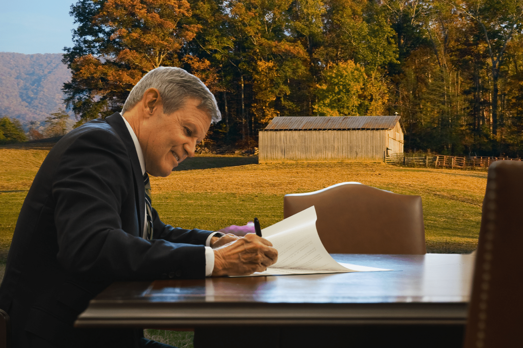 Governor Lee Signs Farmland Bill Tennessee TennGreen Land Conservancy CREDIT BRANDON HULL