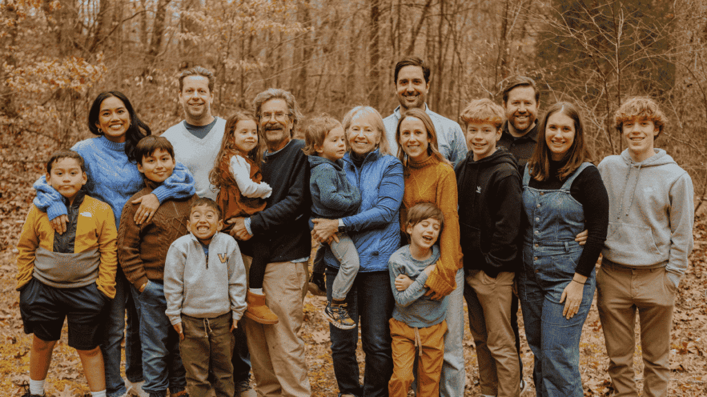 Three generations of the LIttle family at Basin Spring.