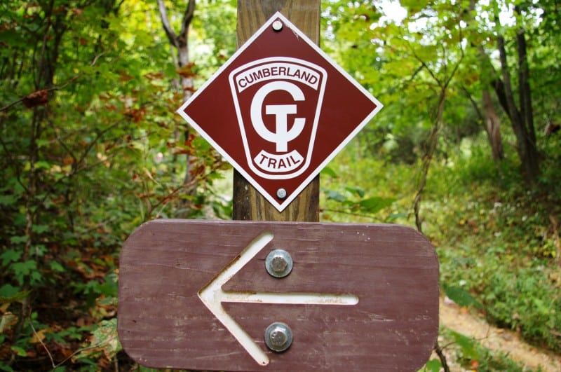 Cumberland Trail Sign PHOTO CREDIT Tennessee State Parks