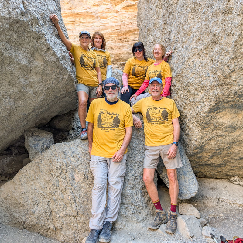 The Milo's Adventurers Hike-a-Thon Team logging miles in California's Death Valley