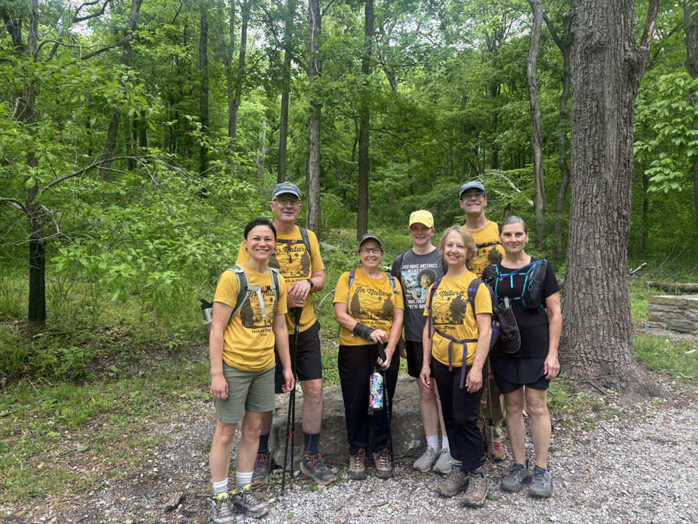 Adventurers on a TennGreen-led Hike-a-Thon adventure at Percy Warner Park in Nashville