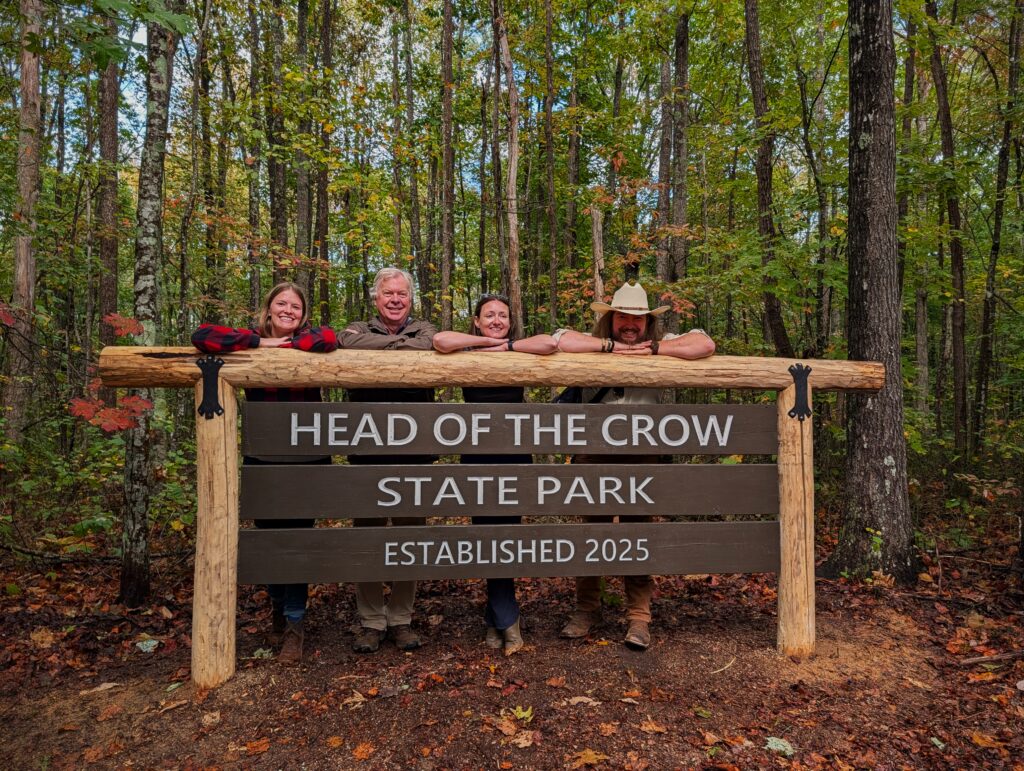 TennGreen Team at Head of the Crow State Park Dedication Christie Henderson Steven Walsh Alice Hudson Pell Jon D Bumpus Oct 2025